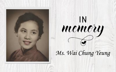 In memory of Wai Chung Yeung