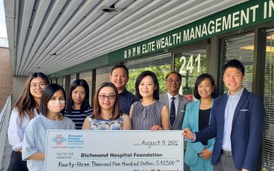 Elite Wealth Management Raises Over $43,000 for Richmond Hospital’s New Medical Imaging Centre
