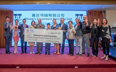 Wong’s Insurance Raises Over $120,000 for Richmond Hospital Foundation’s Trio of Life Campaign